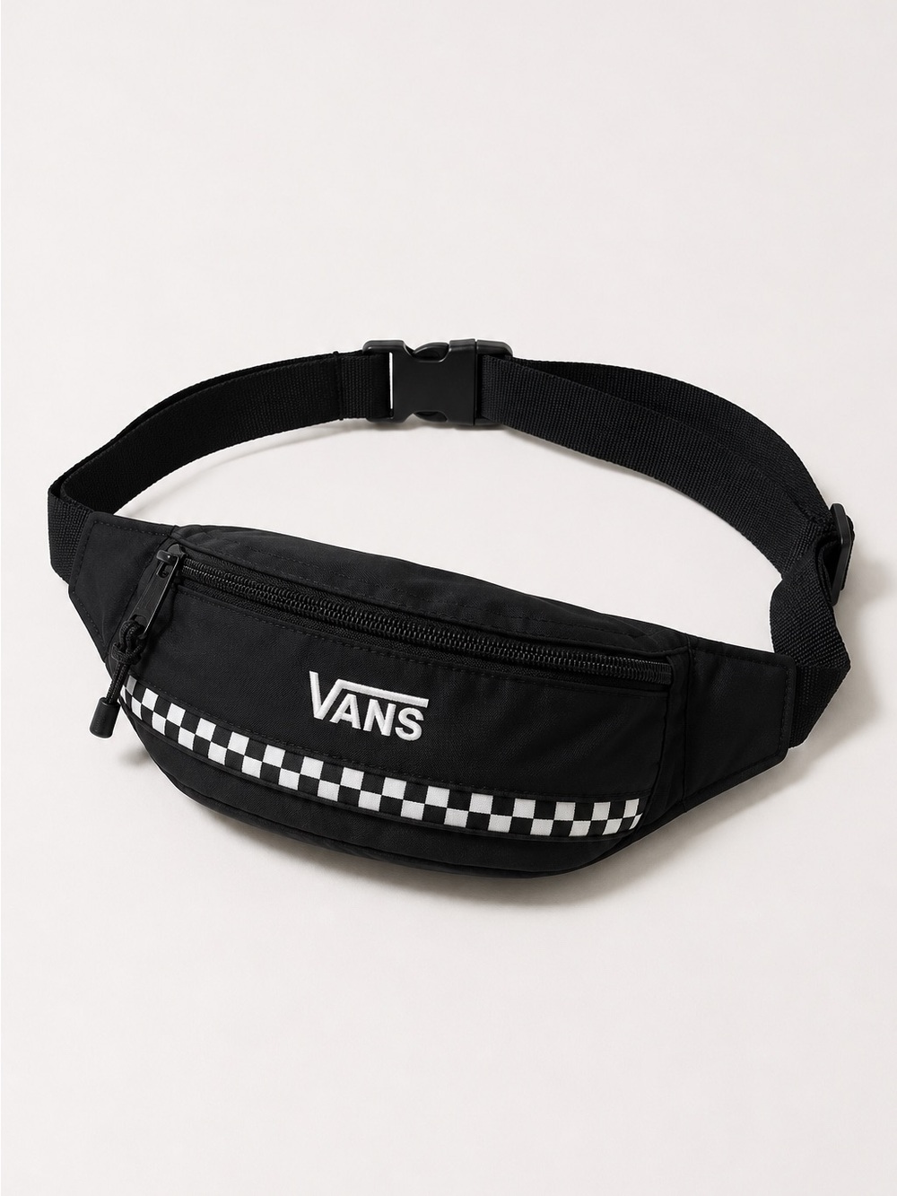 Vans Black Checkerboard Sling Bag Crossbody Waist Pack